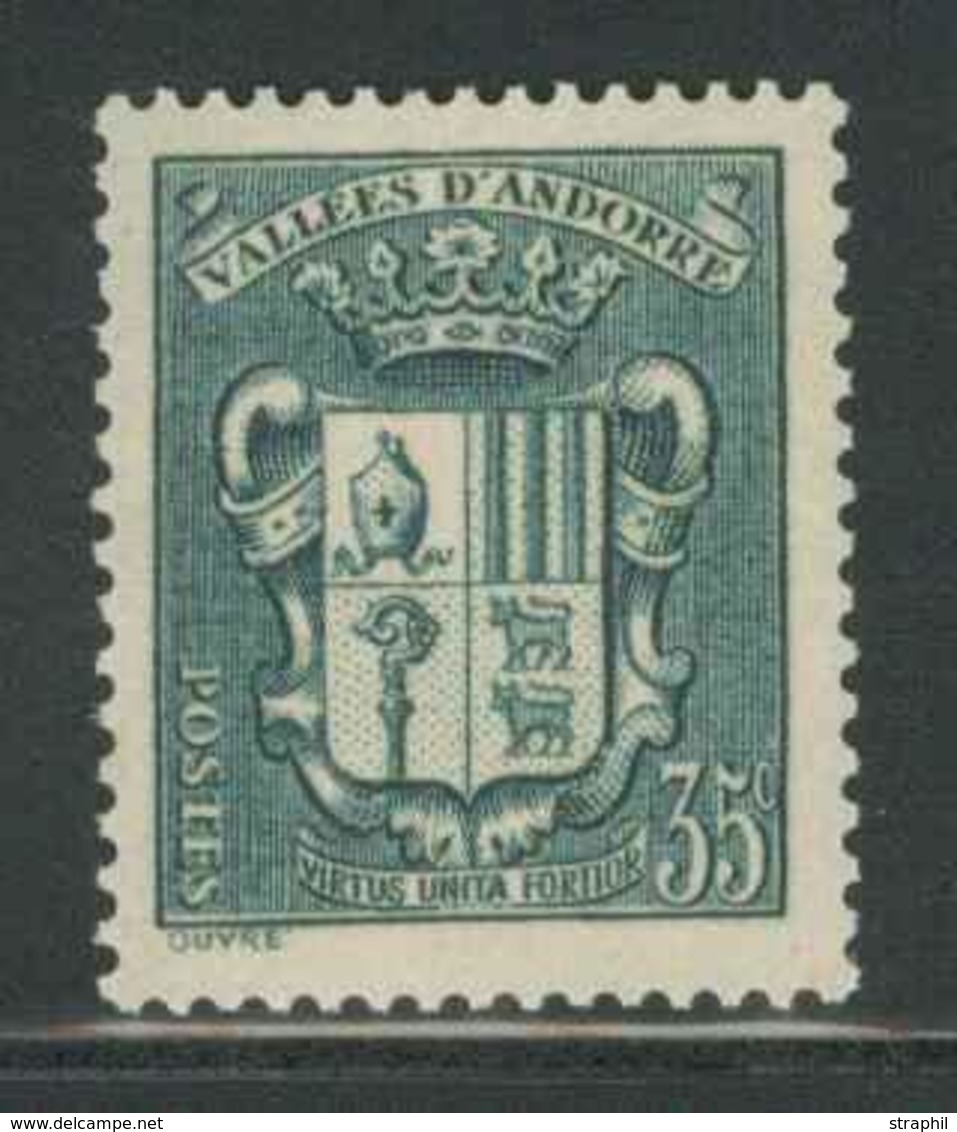 ** TIMBRES POSTE - ** - N°56 - 35c Vert Bleu - TB - Neufs