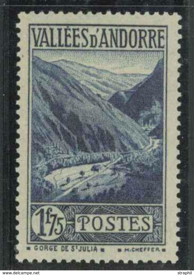** TIMBRES POSTE - ** - N°80 - 1F75 Bleu - TB - Unused Stamps