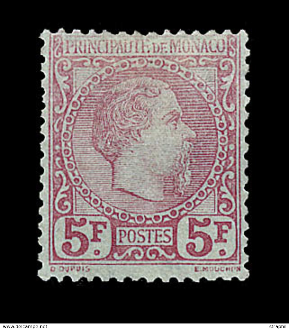 * TIMBRES POSTE - * - N°10 - 5F Carmin S/vert - Signé Thiaude - TB - Neufs