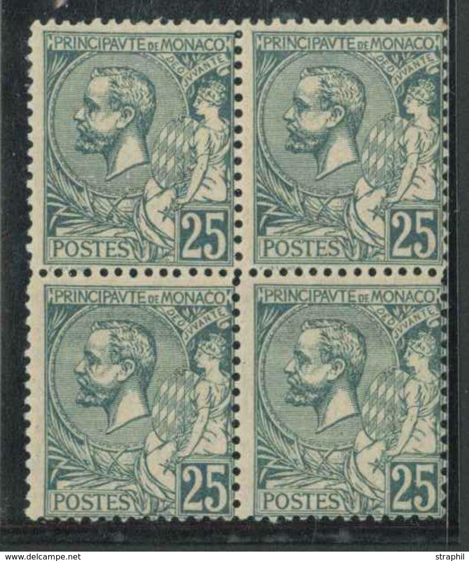 ** TIMBRES POSTE - ** - N°16 - Bloc De 4 - Vert Foncé - Gomme D'origine - TB - Ungebraucht