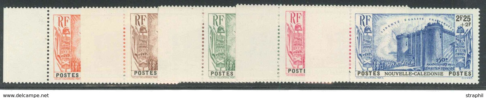 ** NOUVELLE CALEDONIE - ** - N°175/79 - BDF - Révolution - TB - Vide