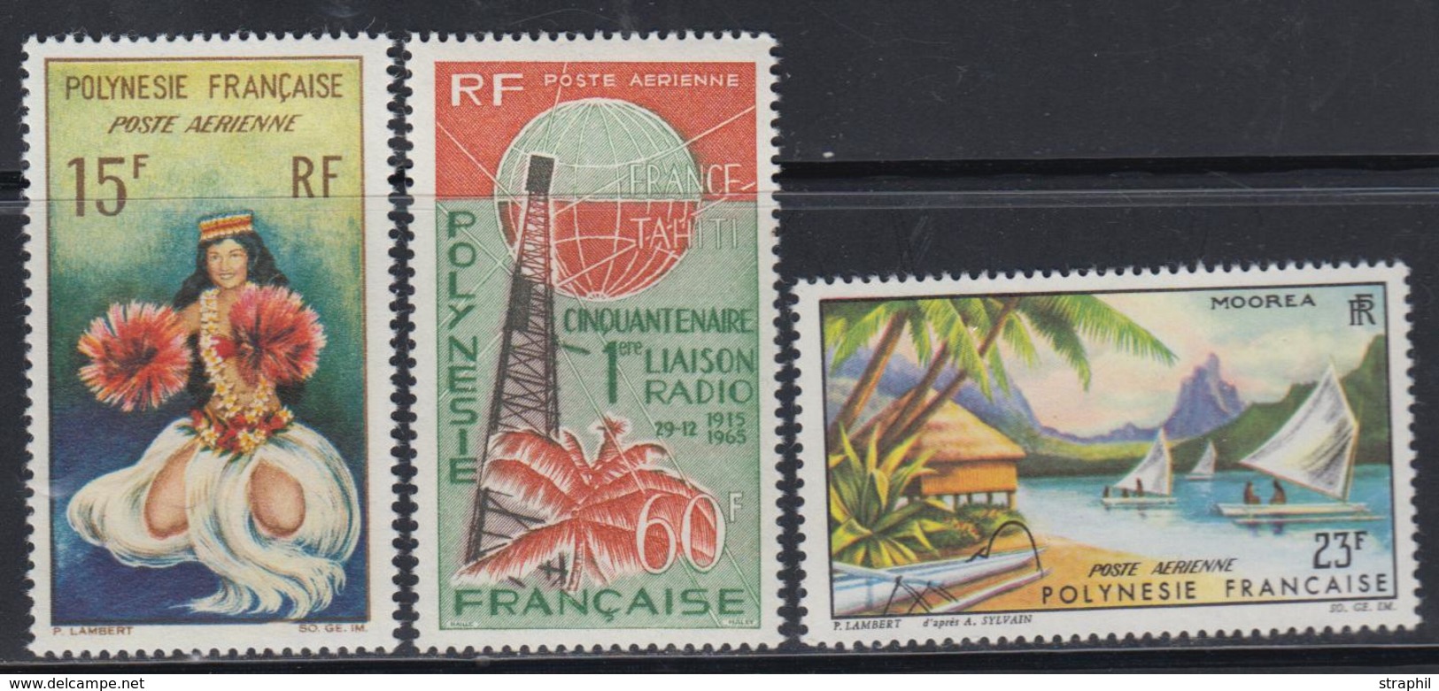 ** POLYNESIE - POSTE AERIENNE  - ** - N°2/3*, N°7, 9, 15/16 - 6 Valeurs - TB - Vide