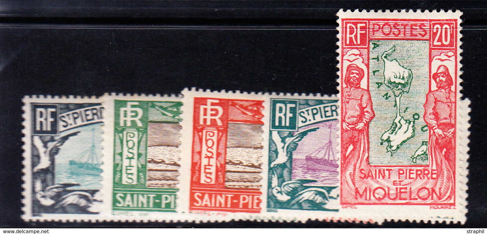 * SAINT PIERRE ET MIQUELON  - * - N°156/59 - 5 Valeurs - TB - Vide