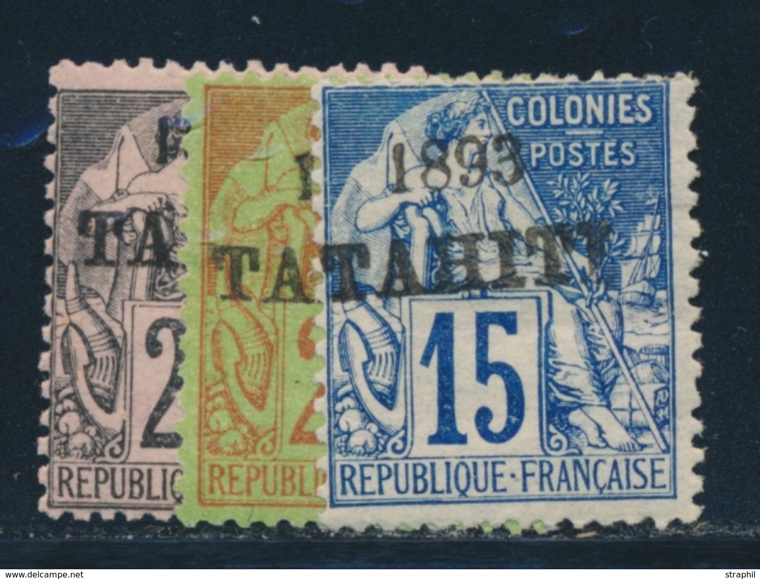 * TAHITI  - * - N°24/25, 27 - 3 Val - TB - Autres & Non Classés