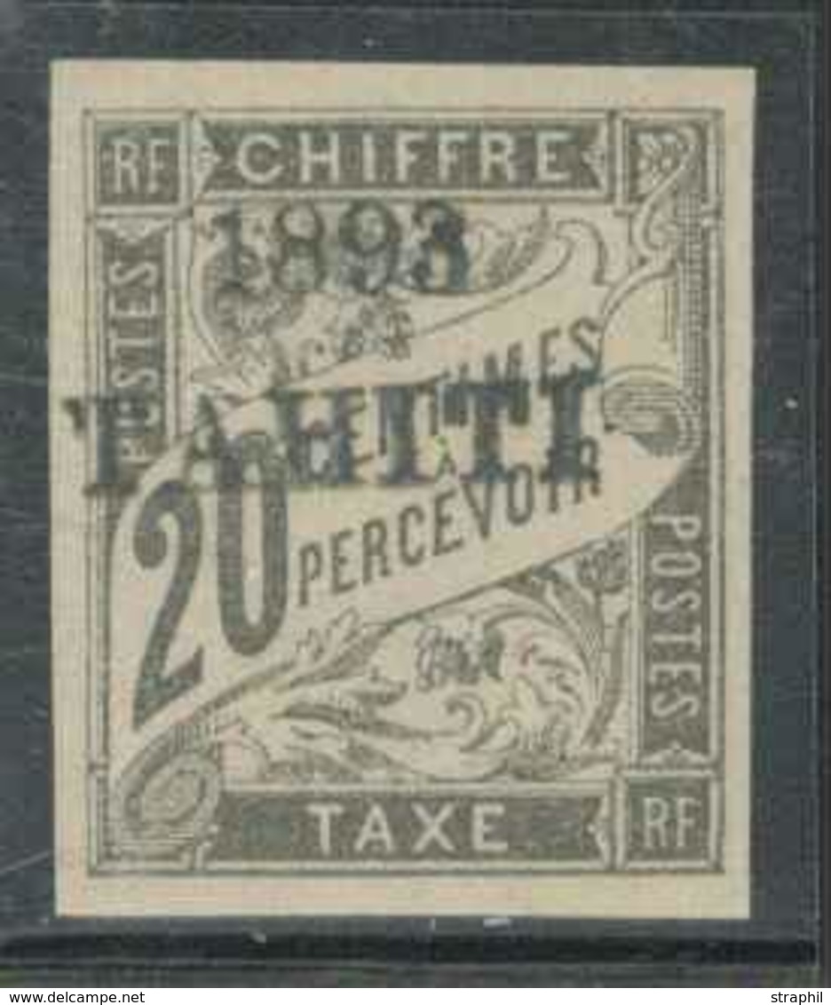 * TAHITI - TIMBRES TAXE  - * - N°21 - 20c Noir - TB - Sonstige & Ohne Zuordnung