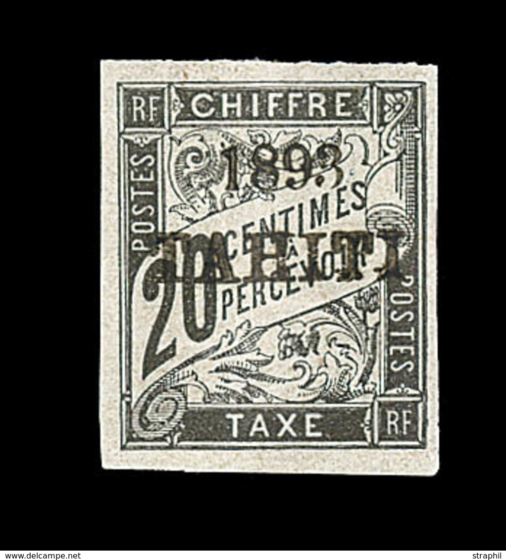 * TAHITI - TIMBRES TAXE  - * - N°21 - Signé Brun - TB - Autres & Non Classés