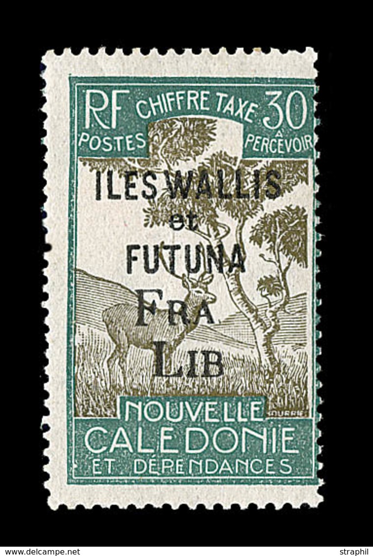 * WALLIS ET FUTUNA - TIMBRES TAXE - * - N°31 - Surch. Incomplète "FRA LIB" - B - Sonstige & Ohne Zuordnung