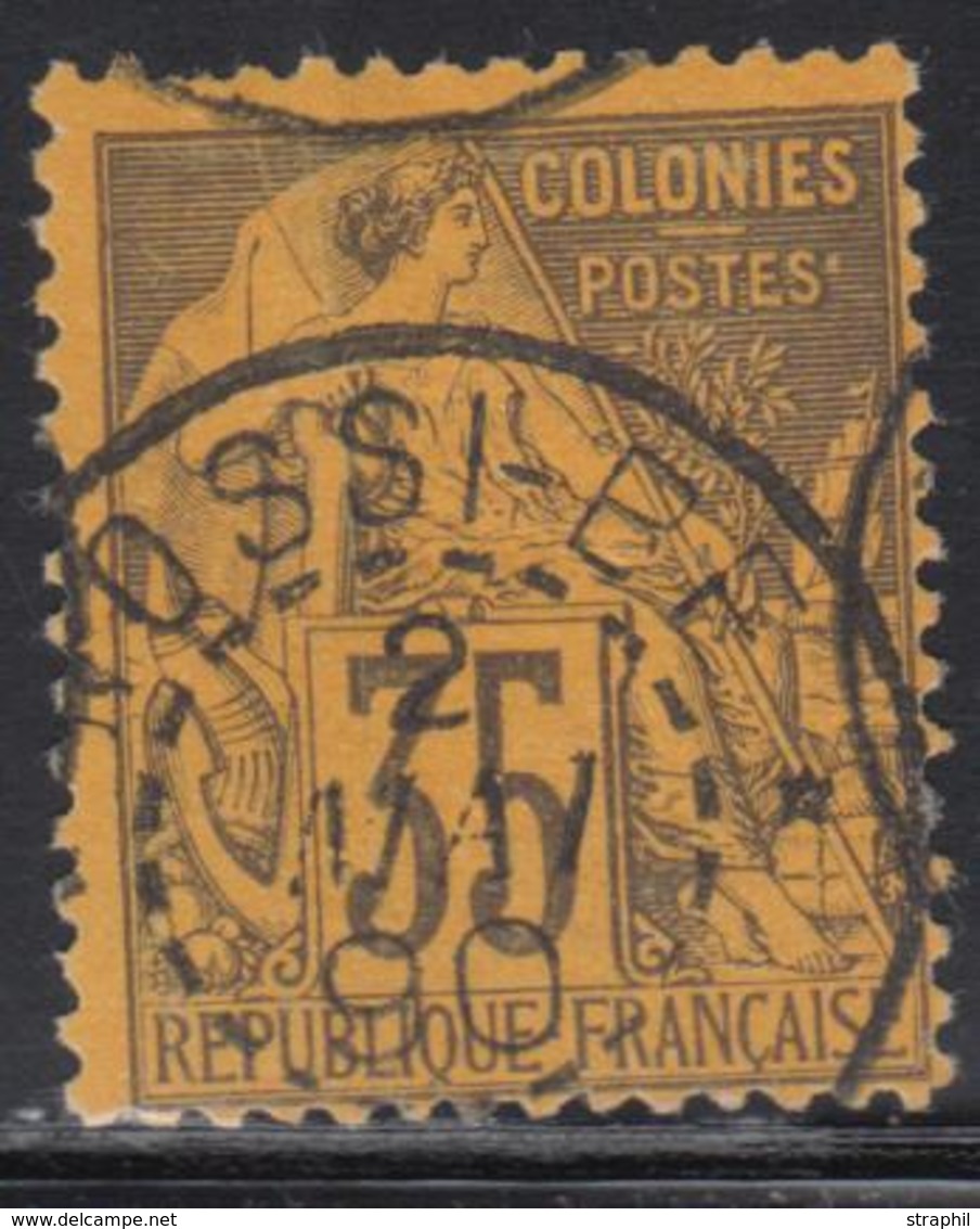 O EMISSIONS GENERALES - O - N°56 - 35c - Obl. Nossi-bé - 2/5/1890 - 1 Dent Courte - Aigle Impérial