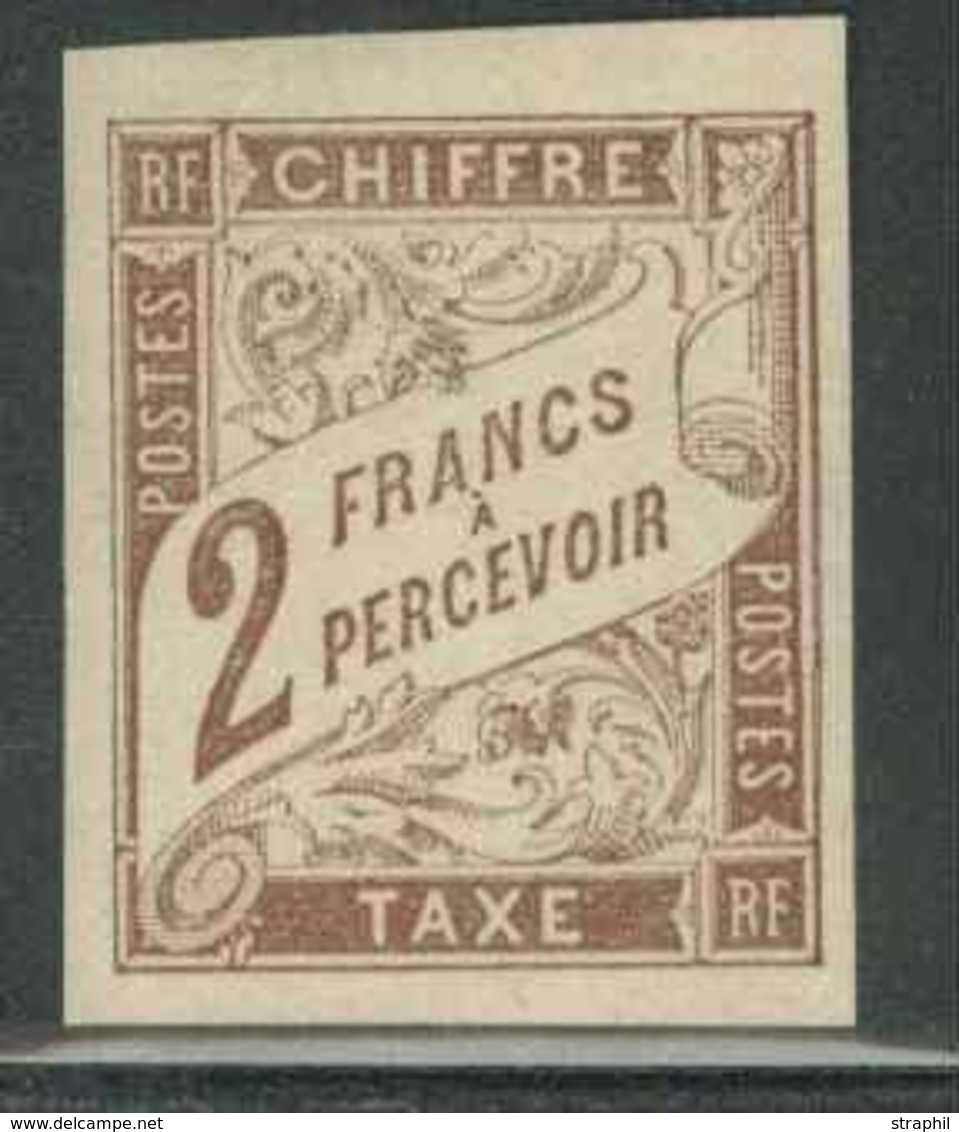* EMISSIONS GENERALES - TIMBRES TAXE - * - N°16 - 2F Marron - TB - Taxe