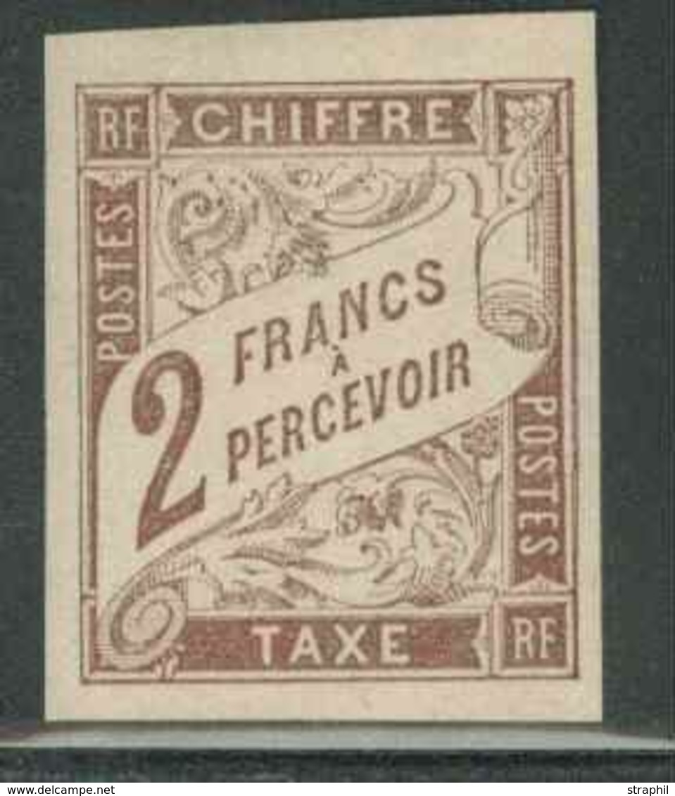 * EMISSIONS GENERALES - TIMBRES TAXE - * - N°16 - 2F Marron - TB - Portomarken