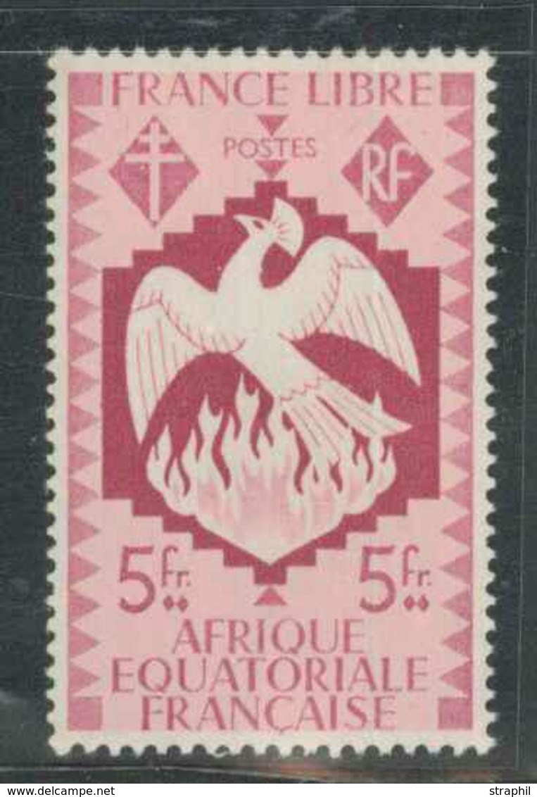 ** AFRIQUE EQUATORIALE FRANCAISE - ** - N°152a (carmin) - Froissure - Sinon Rare - TB - Sonstige & Ohne Zuordnung