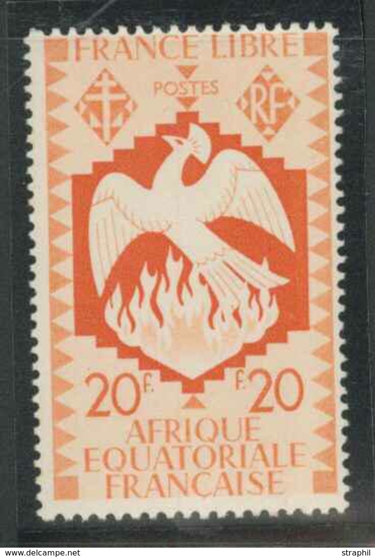 * AFRIQUE EQUATORIALE FRANCAISE - * - N°154b (rouge) - Trace Mini - TB - Sonstige & Ohne Zuordnung