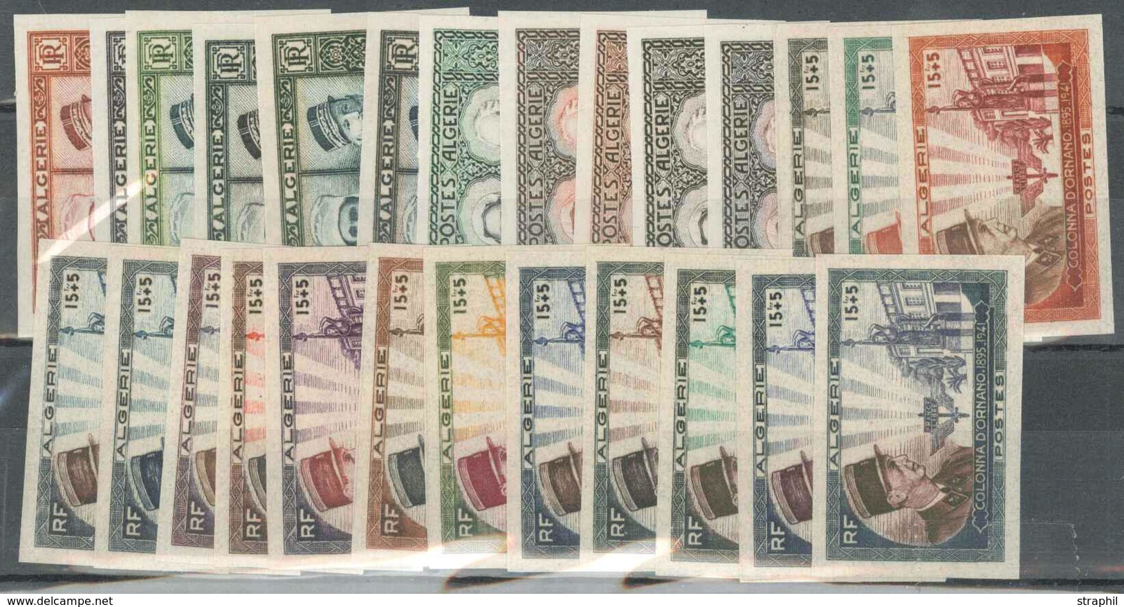 ** ALGERIE - ** - N°284 (x6), 285 (x5), 286 (x15) - ND - Lot De 26 Essais De Couleur - TB - Sonstige & Ohne Zuordnung