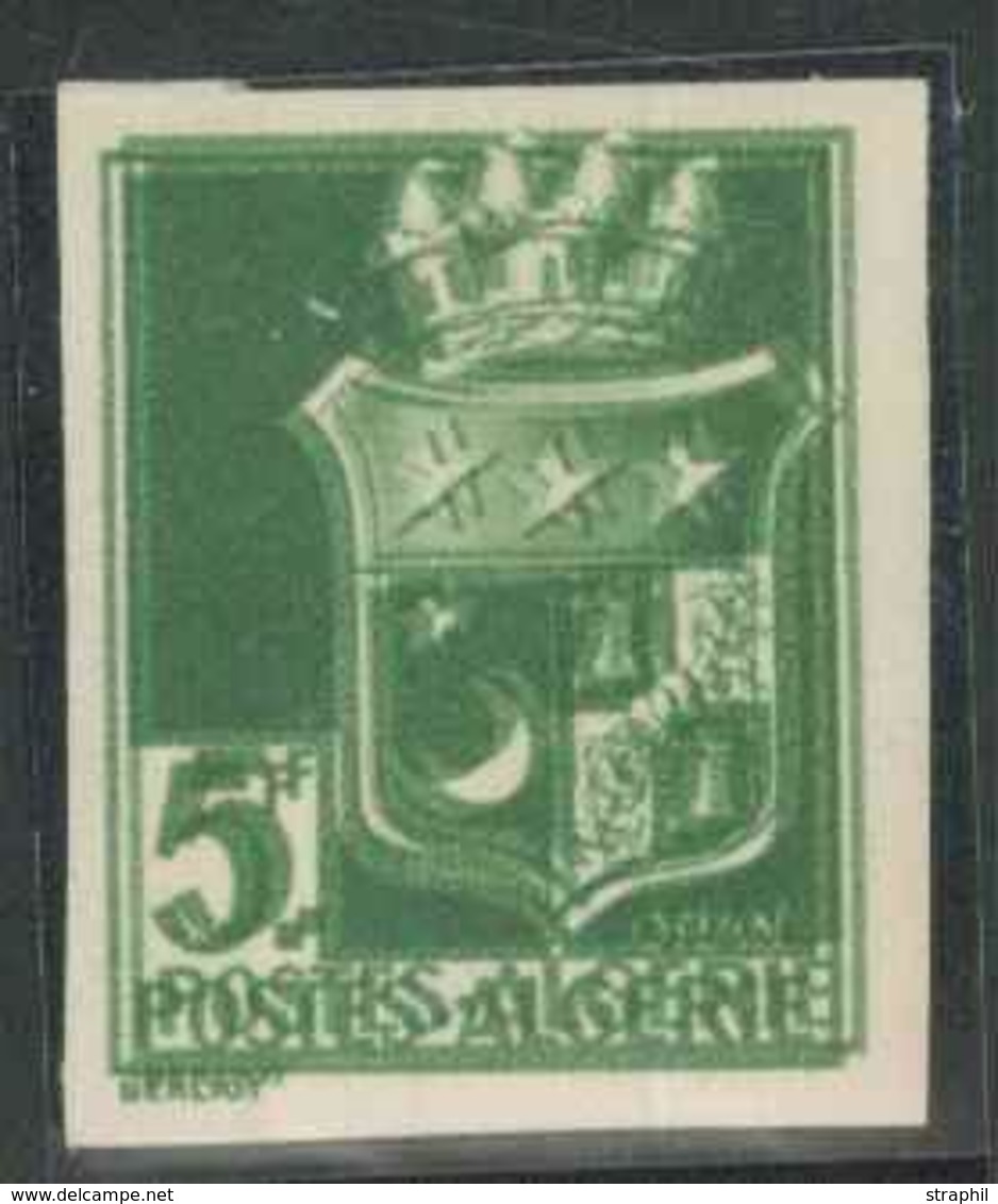 ** ALGERIE - VARIETES - ** - N°183a - ND - Dble Impression - TB - Vide