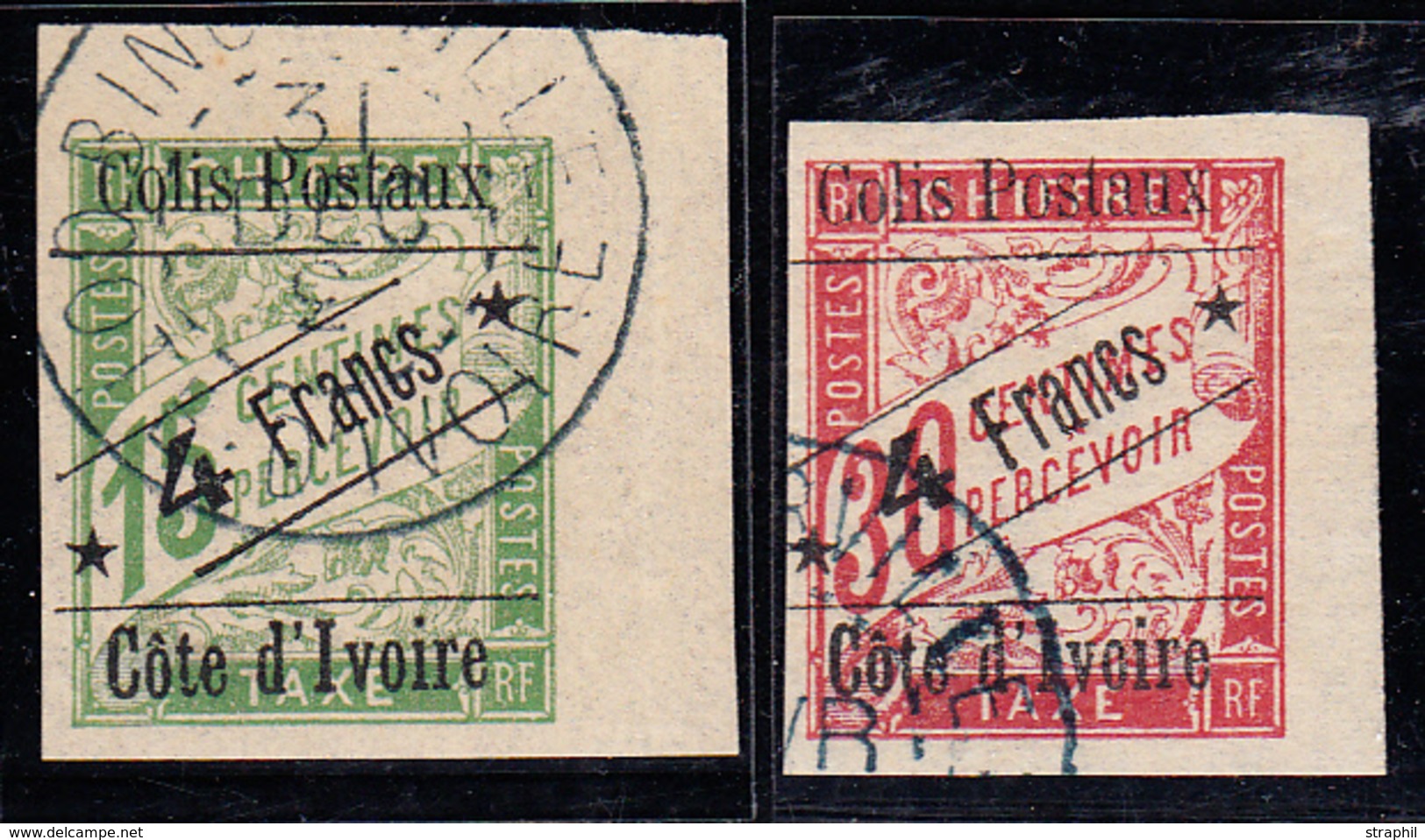 O COTE D'IVOIRE - COLIS POSTAUX  - O - N°9/10 - CDF - N°10 Signé A. Brun - TB - Sonstige & Ohne Zuordnung