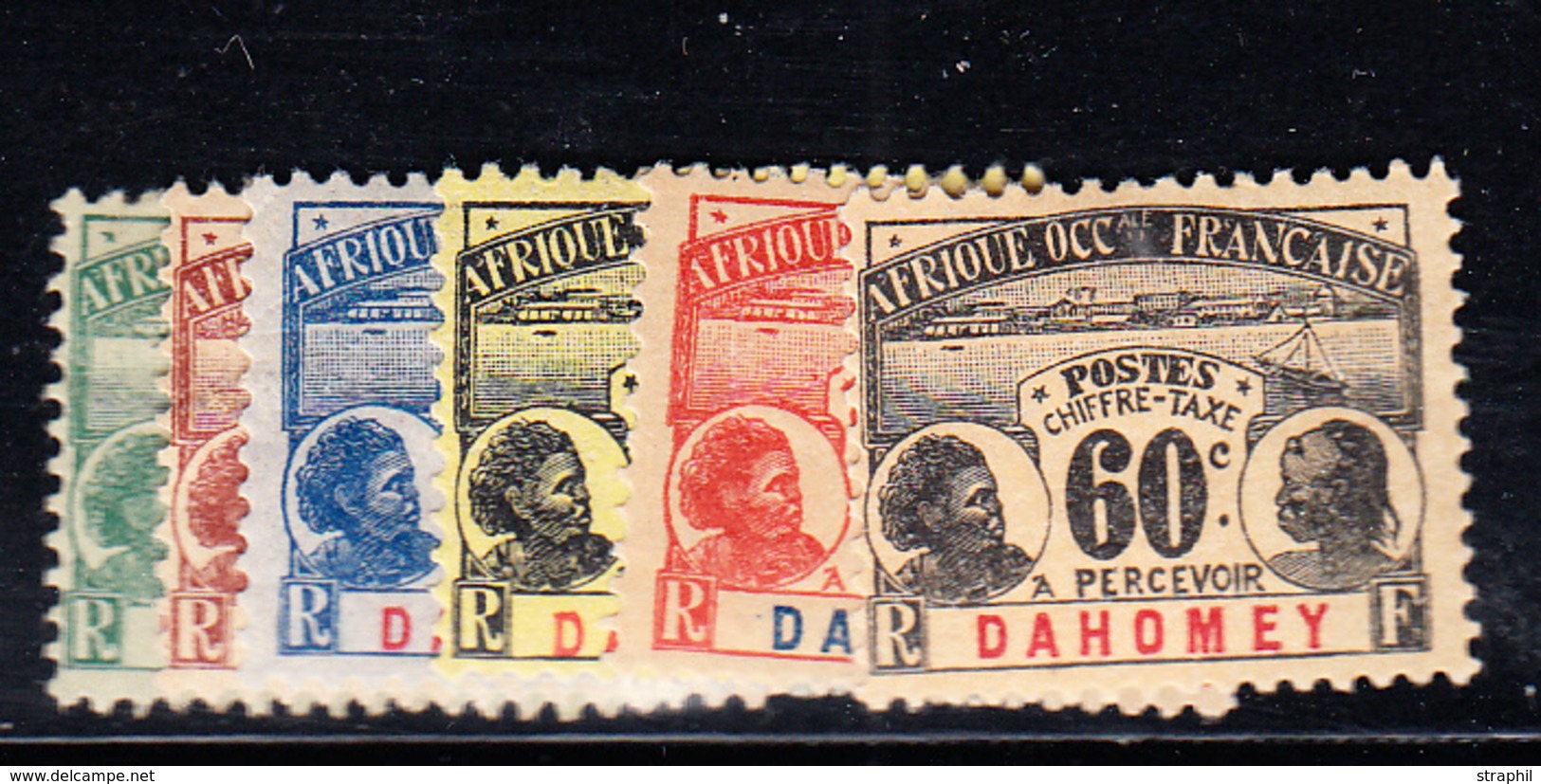 * DAHOMEY - TIMBRES TAXE - * - N°1/6 - TB - Sonstige & Ohne Zuordnung