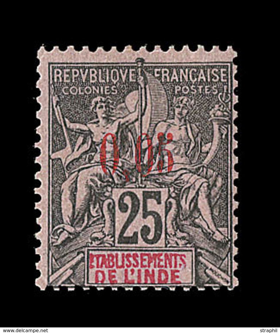 * INDE FRANCAISE - * - N°20 - 0,05 S/25c - Signé Calves - B - Other & Unclassified