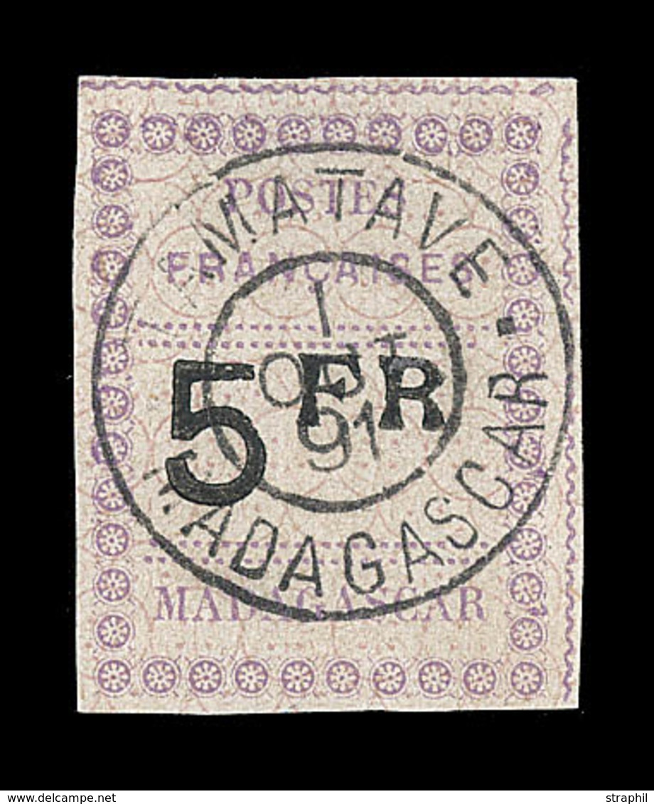 O MADAGASCAR - O - N°13 - 5F Noir Et Violet - Obl. Tamatave - 1/10/91 - Signé Calves - TB - Sonstige & Ohne Zuordnung