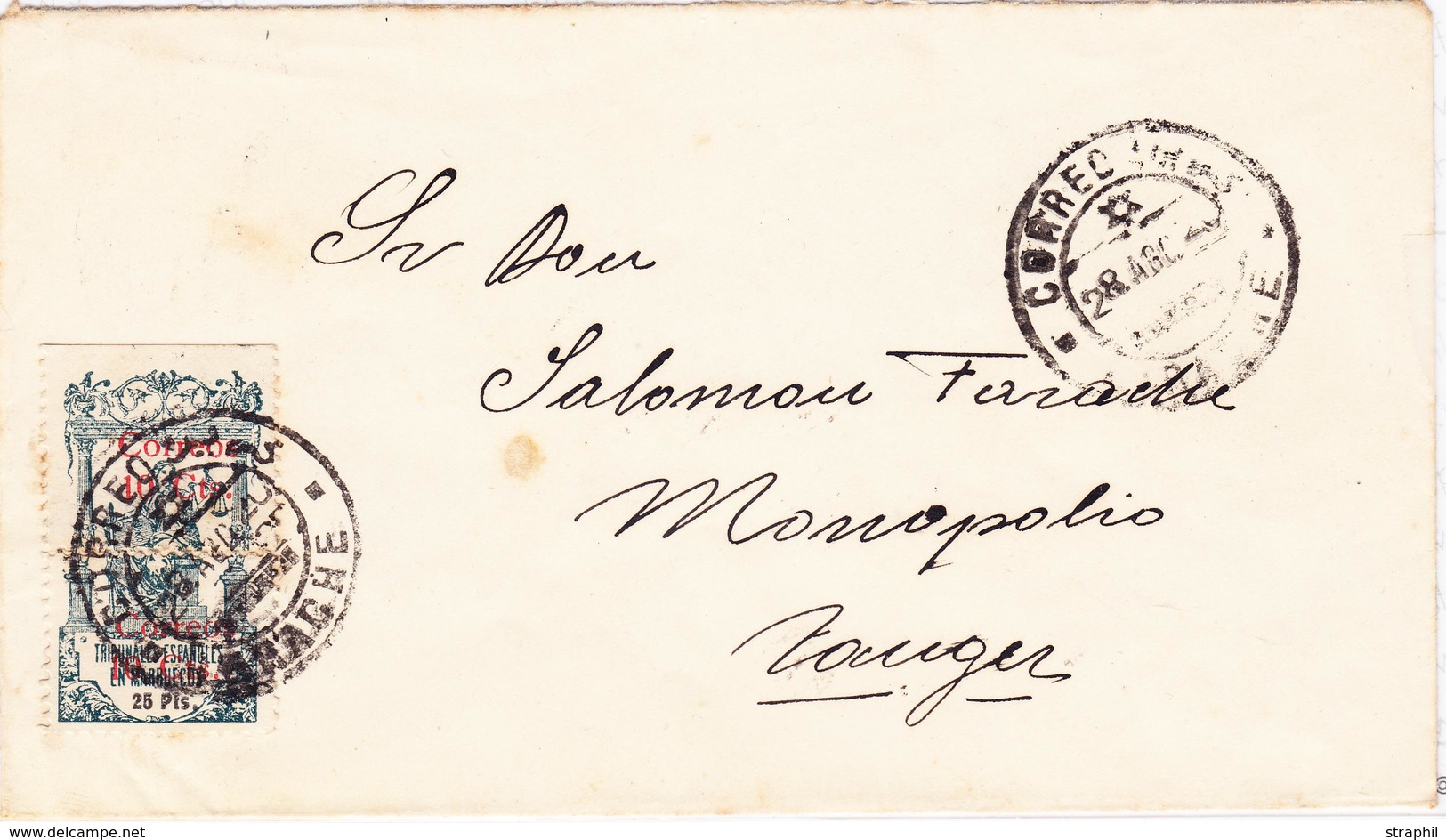L MAROC ESPAGNOL - L - N°79 - Obl. Corréo LARACHE - 28/8/1920 - Pr TANGER - B/TB - Spanisch-Marokko
