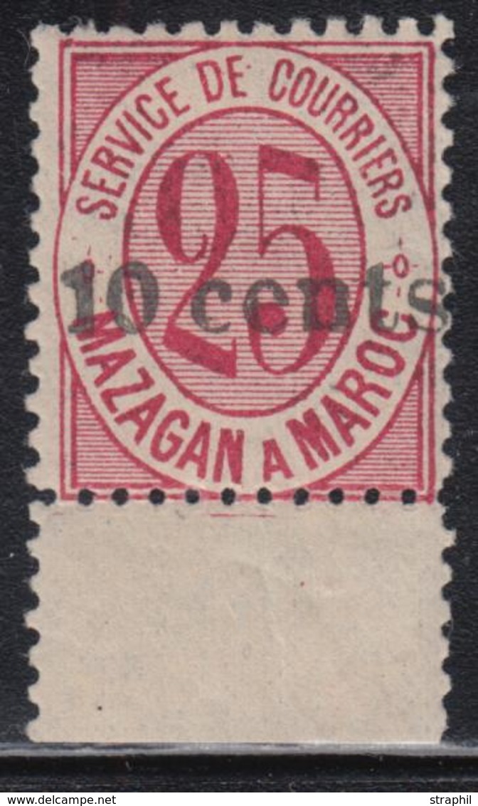 * MAROC POSTES LOCALES - MAZAGAN à MARRAKECH - * - N°45A - BDF - Rouge Carminé (non Coté) - TB - Sonstige & Ohne Zuordnung