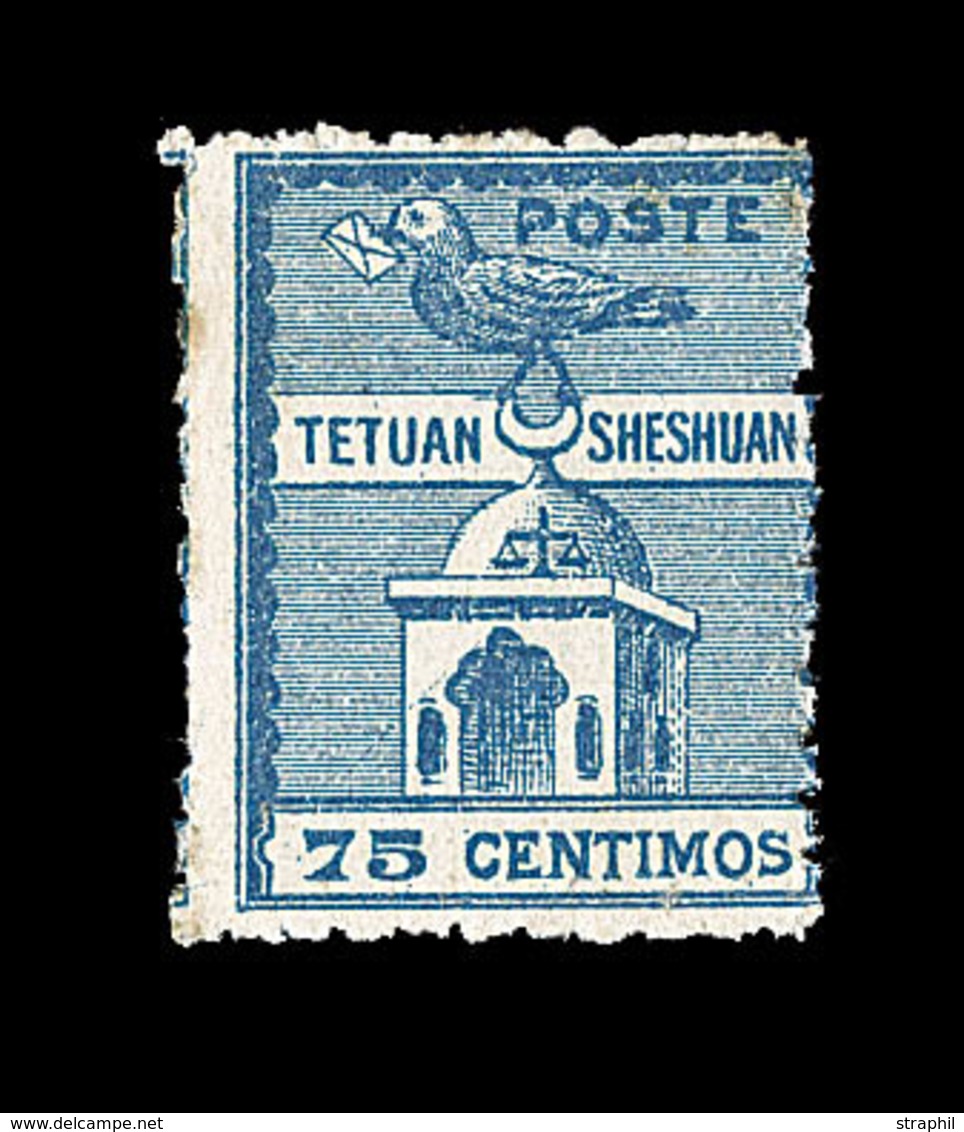 * MAROC POSTES LOCALES - TETOUAN à CHECHOUAN - * - N°151 - 75c Bleu - B/TB - Sonstige & Ohne Zuordnung