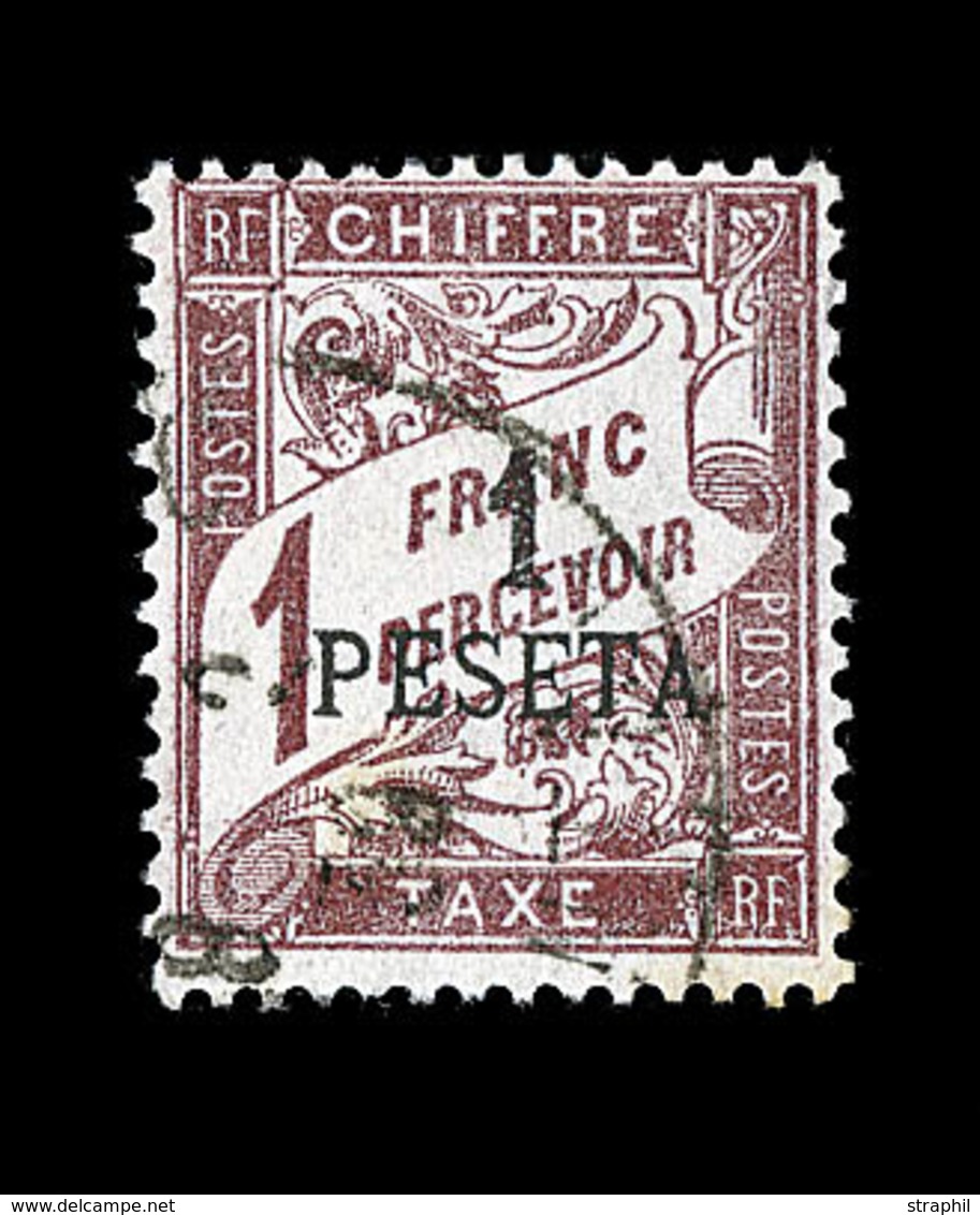 O MAROC - TIMBRES TAXE - O - N°5 - 1p S/1F Lilas Brun - TB - Vide