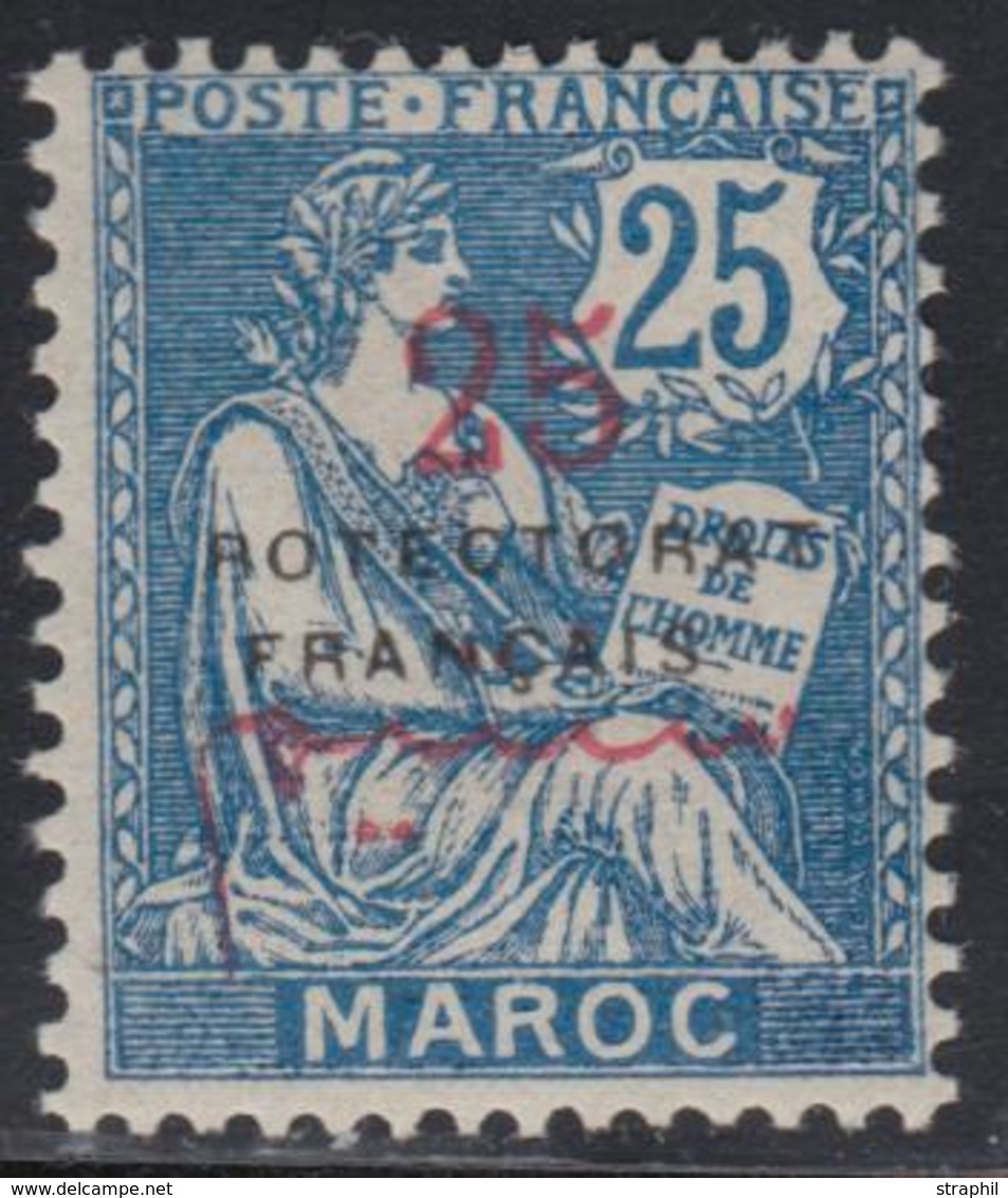 * MAROC - VARIETES - * - N°44a - Variété "ROTECTORAT" - TB - Sonstige & Ohne Zuordnung