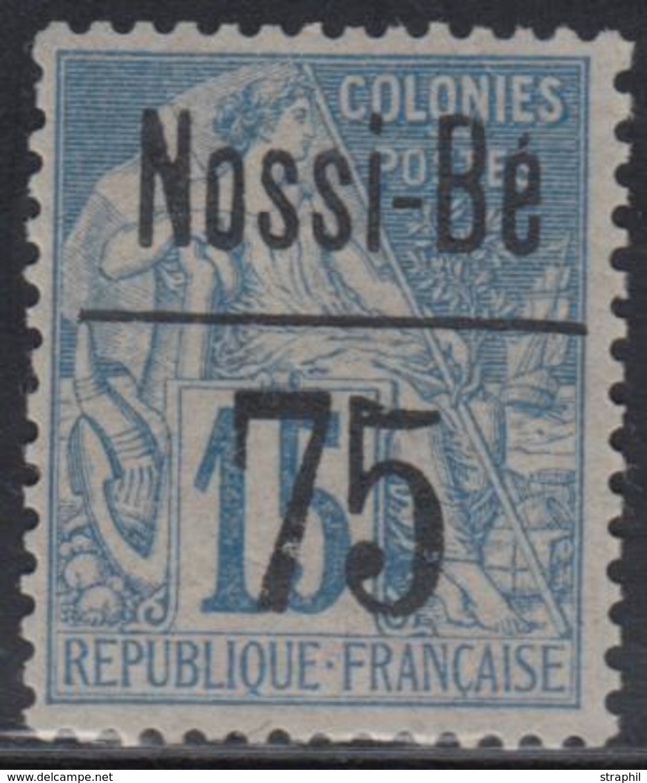(*) NOSSI-BE  - (*) - N°21 - 75 S/15c Bleu - Signé - TB - Sonstige & Ohne Zuordnung