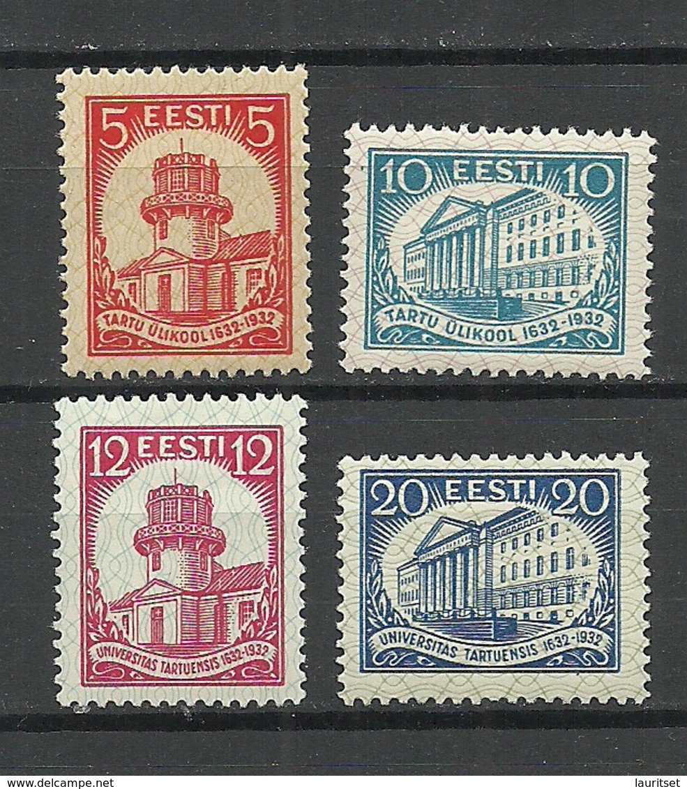 Estland Estonia 1932 Michel 94 - 97 MNH/MH - Estonia