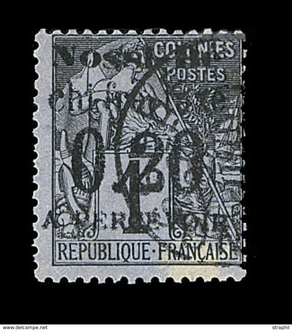 O NOSSI-BE - TIMBRES TAXE  - O - N°1 - 20c S/1c Noir S/azuré - TB - Autres & Non Classés