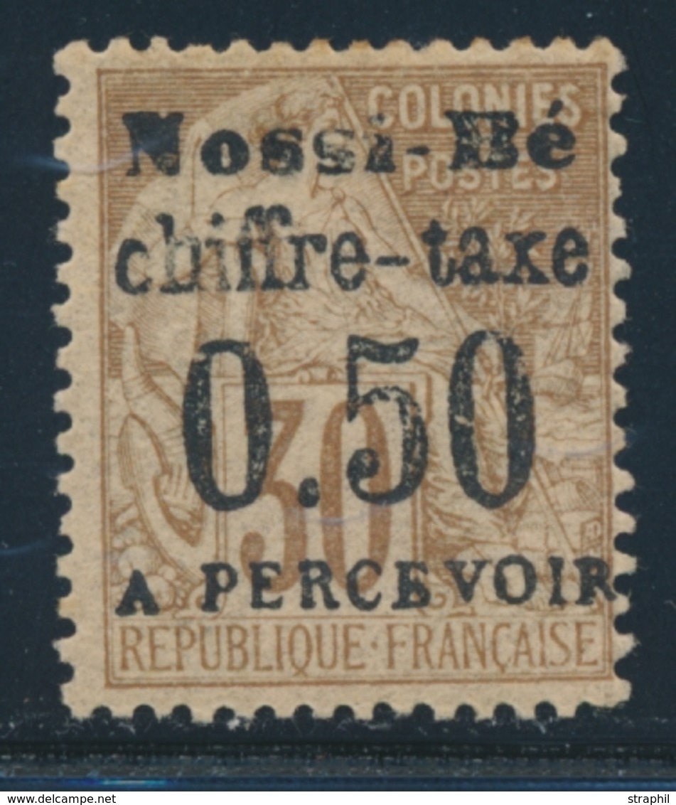 * NOSSI-BE - TIMBRES TAXE  - * - N°3 - 0,50 S/30c - Signé Calves - B/TB - Autres & Non Classés