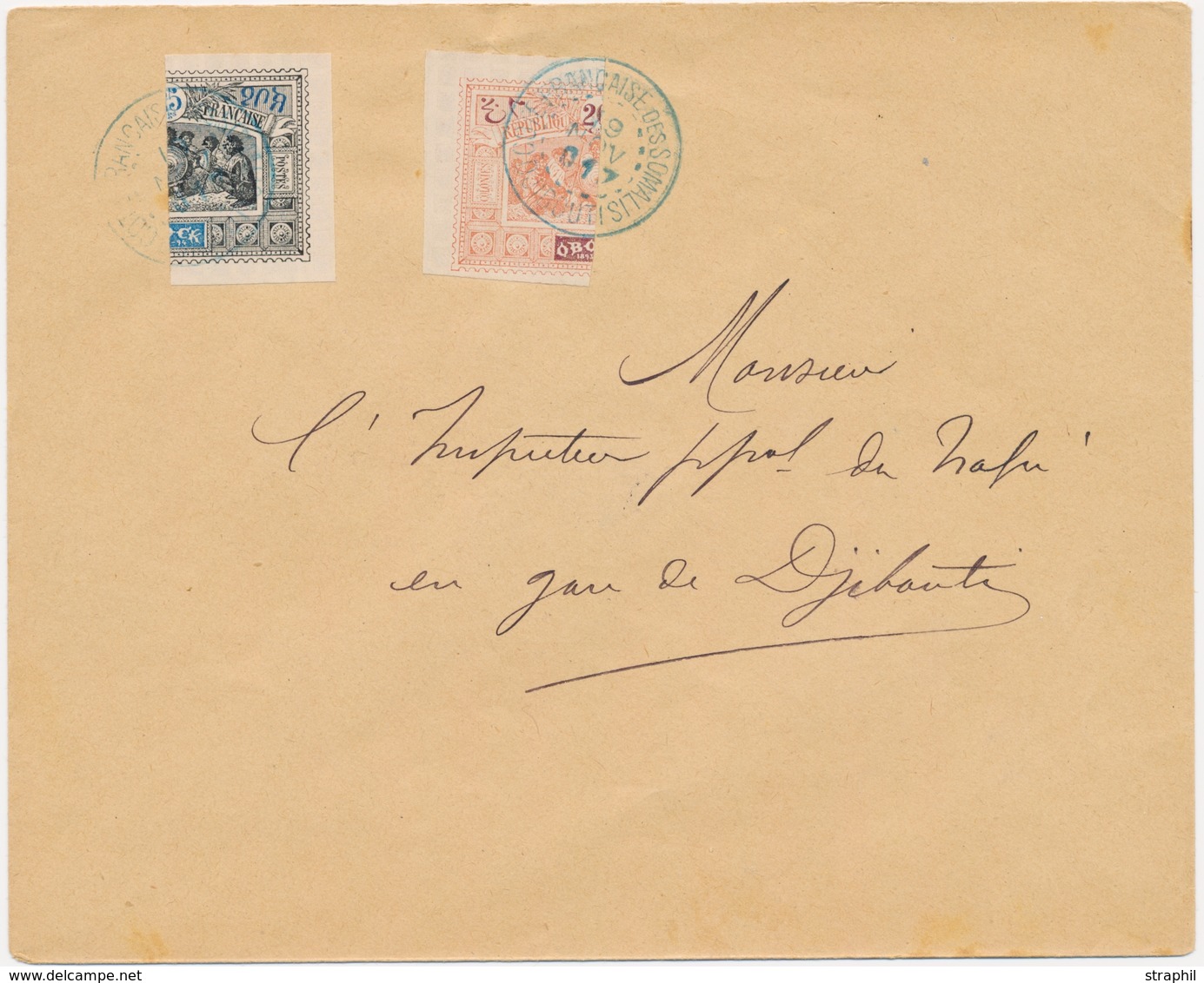 L OBOCK - L - N°53a, 54a - Obl. Djibouti - Du 9/11/1901 - TB - Sonstige & Ohne Zuordnung