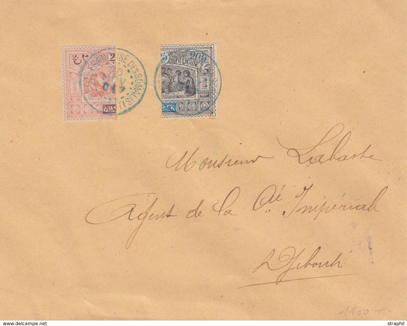 L OBOCK - L - N°53aB, 54bB  - Obl 20/11/1901 - Pr Djibouti - TB - Sonstige & Ohne Zuordnung