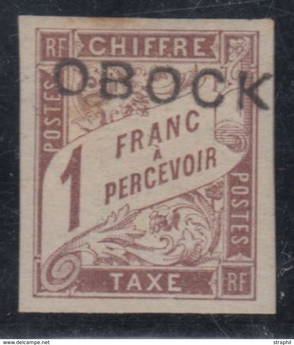 * OBOCK - TIMBRES TAXE  - * - N°16 - Margé - Diverses Signatures Dt Brun - TB - Other & Unclassified