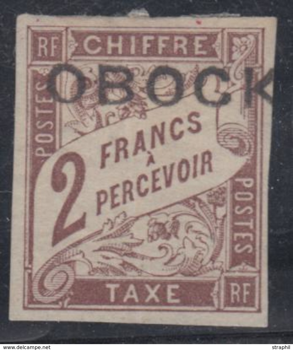 * OBOCK - TIMBRES TAXE  - * - N°17 - Margé - Signé - TB - Sonstige & Ohne Zuordnung