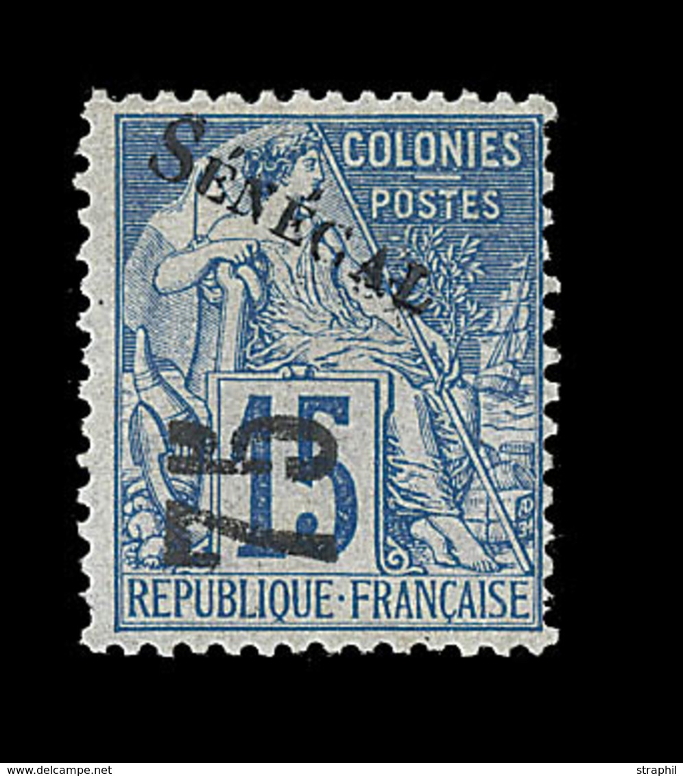 * SENEGAL - * - N°6 - 75 S/15c Bleu - TB - Other & Unclassified