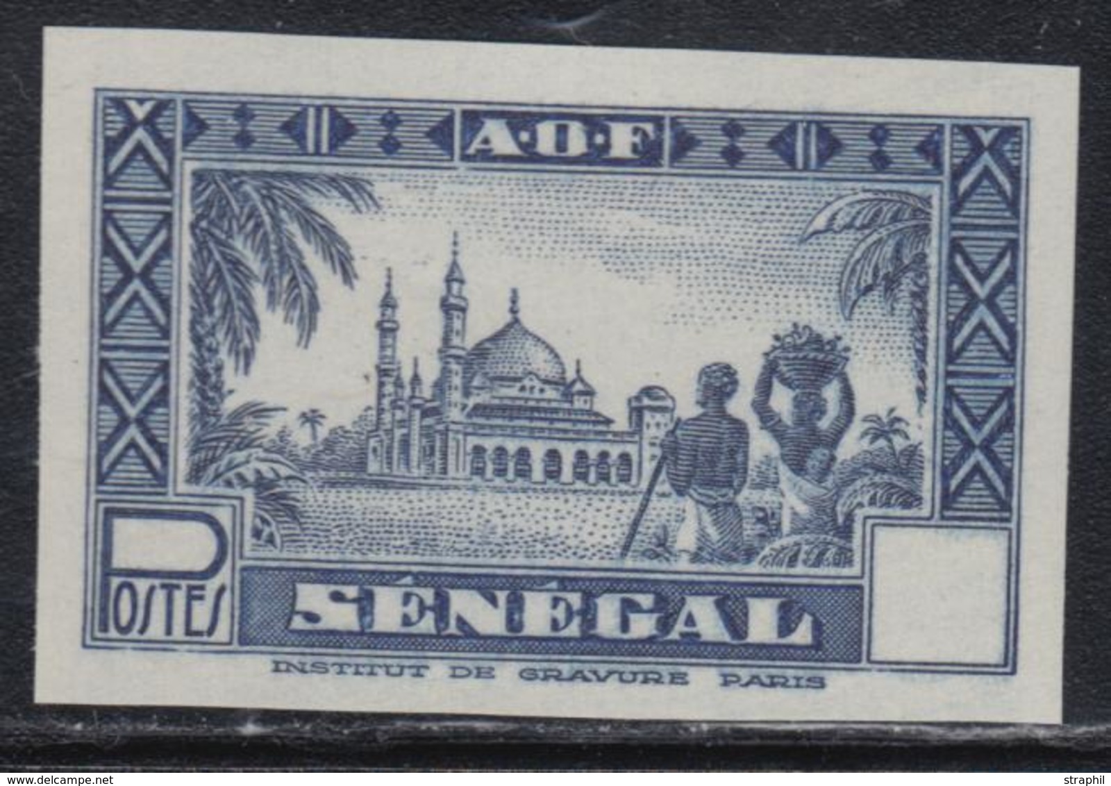 (*) SENEGAL - (*) - Type Mosquée De DJOURBEL - Bleu Foncé - ND - Sans Valeur Faciale - TB - Sonstige & Ohne Zuordnung