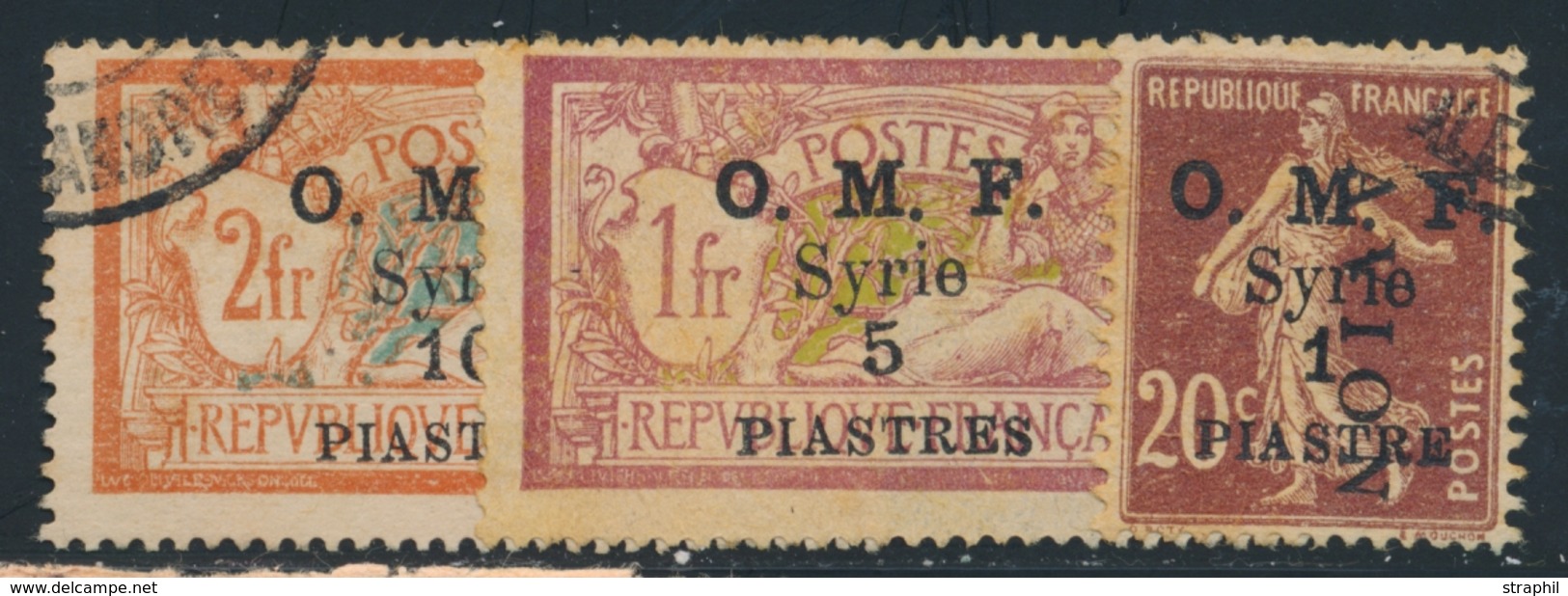 O SYRIE - POSTE AERIENNE  - O - N°4/6 - Qques Rousseurs - Sonstige & Ohne Zuordnung