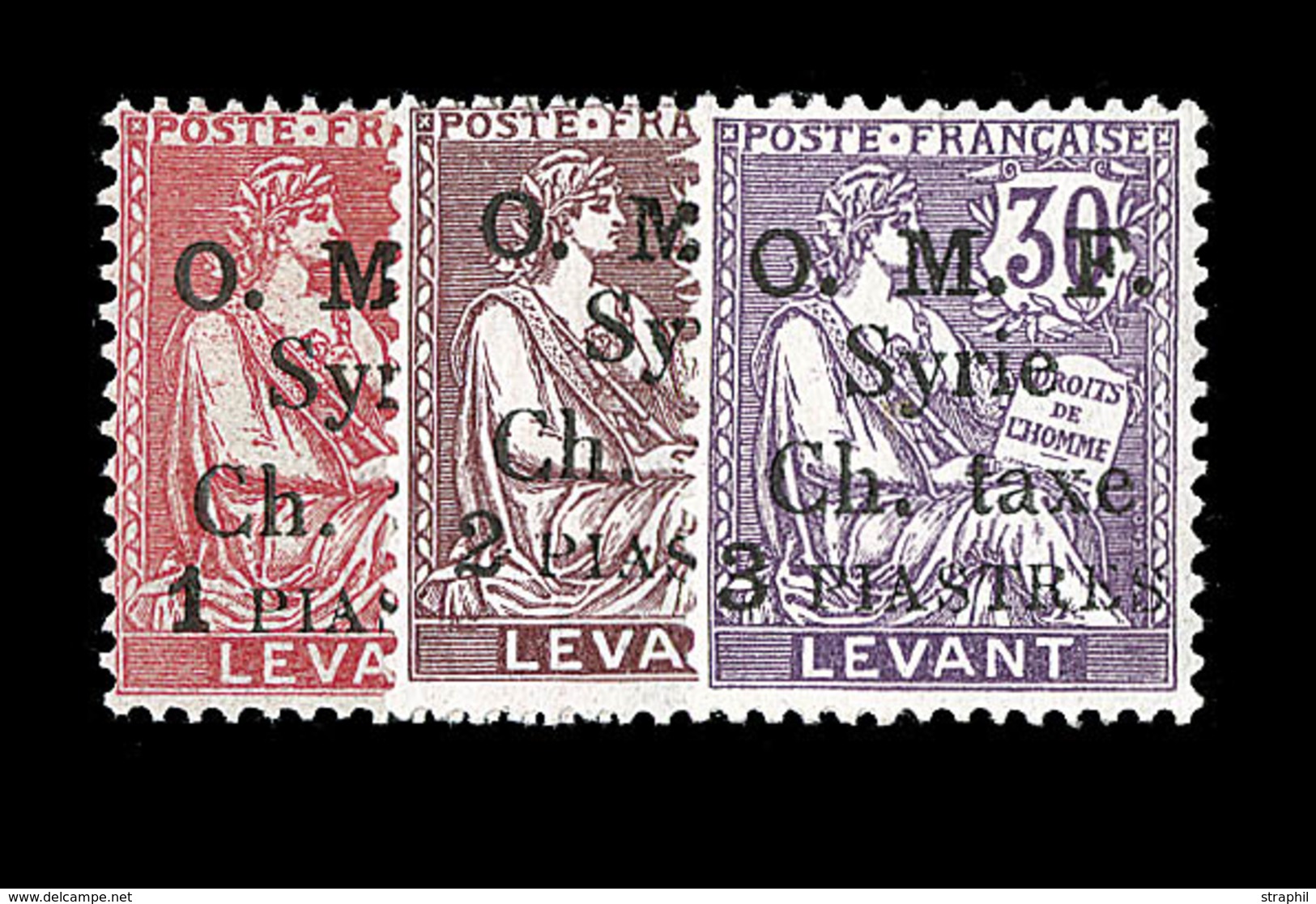 * SYRIE - TIMBRES TAXE - * - N°1/3 - 3 Val - TB - Altri & Non Classificati