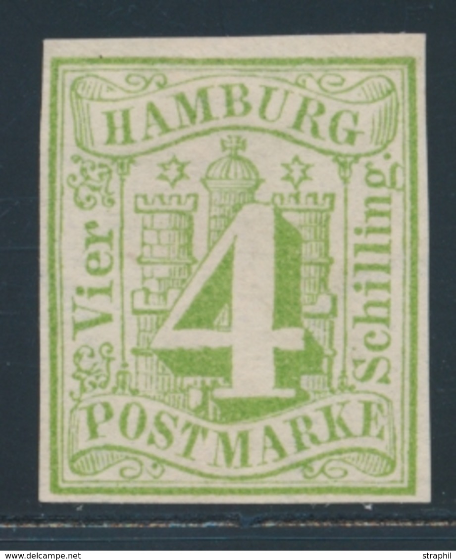 (*) HAMBOURG - (*) - N°5 - 4s. Vert - TB - Hambourg