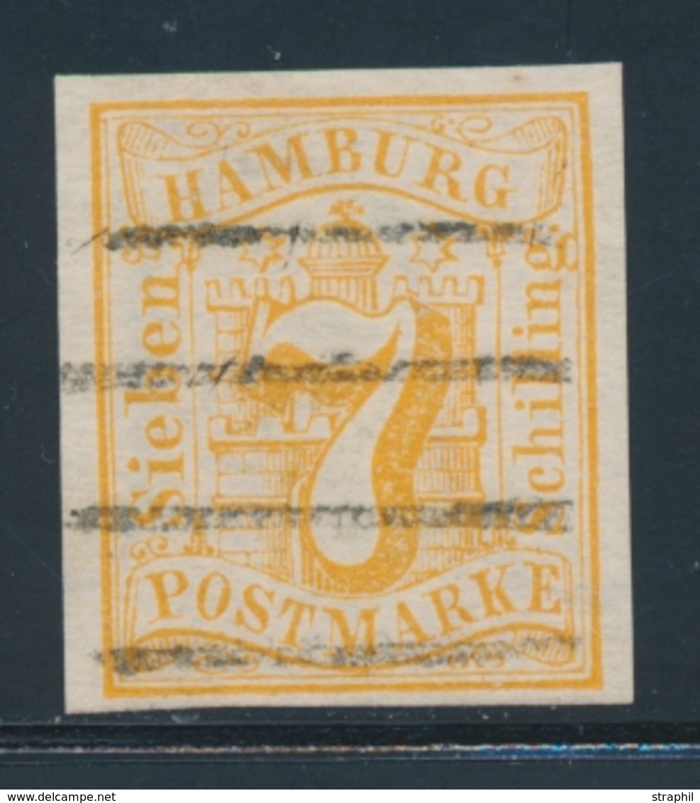 O HAMBOURG - O - N°6 - 7s. Orange - TB/SUP - Hamburg