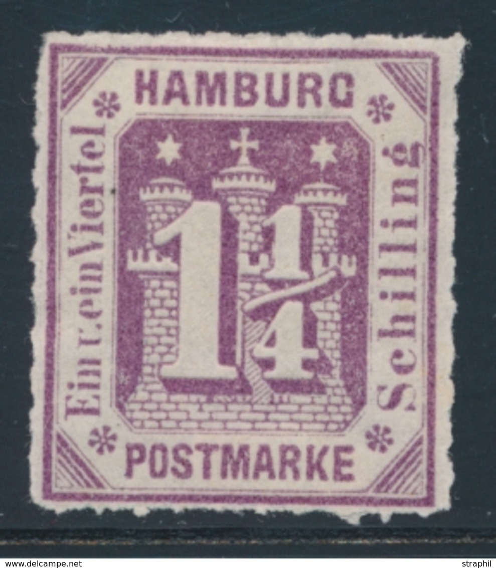 * HAMBOURG - * - N°22 - 1 1/4s. Lilas - TB - Hambourg