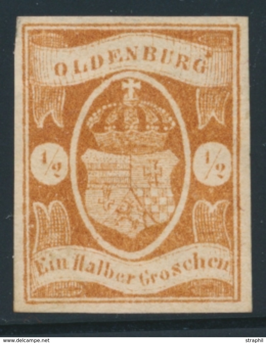* OLDENBOURG - * - N°11 - ½g Brun - Signé - TB - Oldenbourg