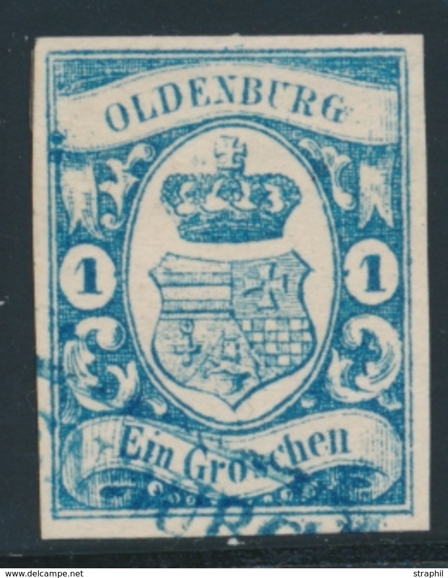 O OLDENBOURG - O - N°12 - 1g. Bleu - TB - Oldenbourg
