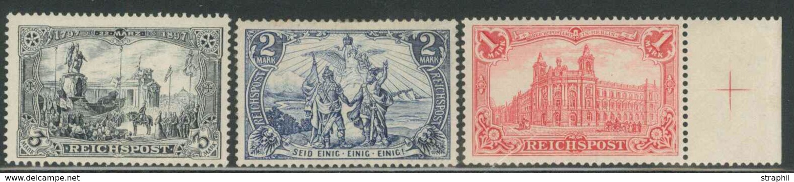 * ALLEMAGNE - EMPIRE  - * - N°61/63 - Les 3 Val - TB - Oblitérés