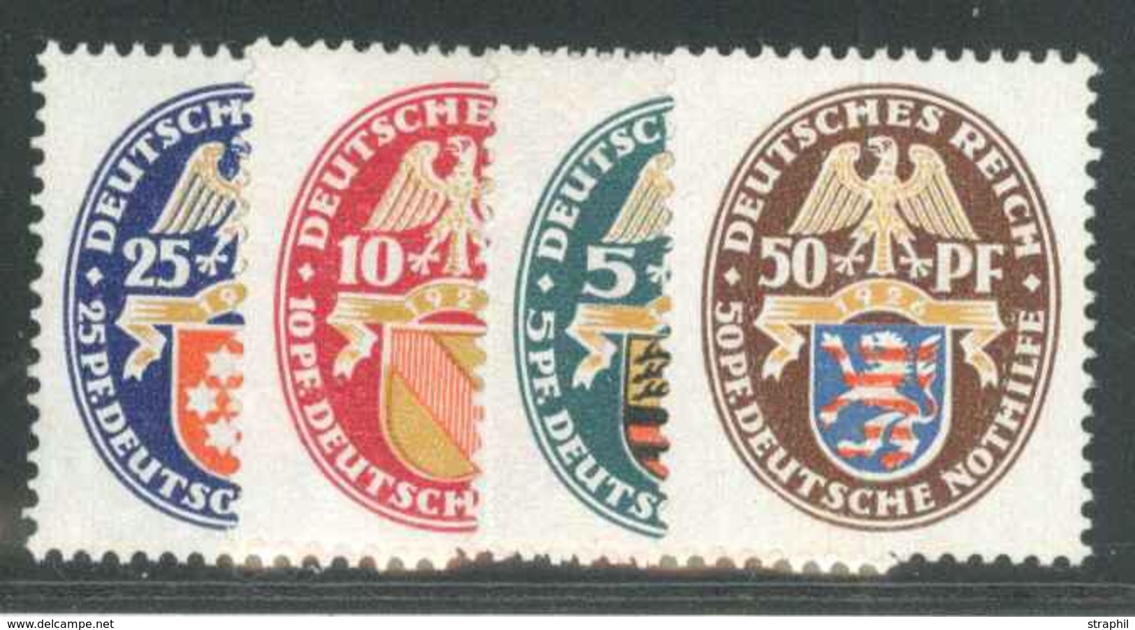 ** ALLEMAGNE - REPUBLIQUE WEIMAR - ** - N°390/93 - 4 Valeurs - TB - Neufs