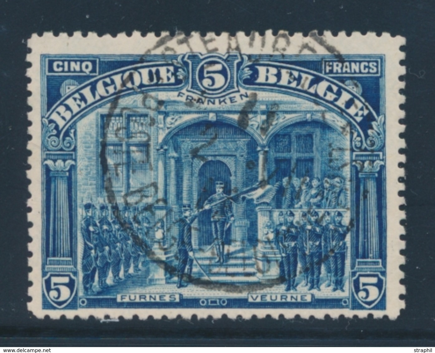 O BELGIQUE - O - N°147 - 5 Franken Bleu - TB - 1849 Schulterklappen