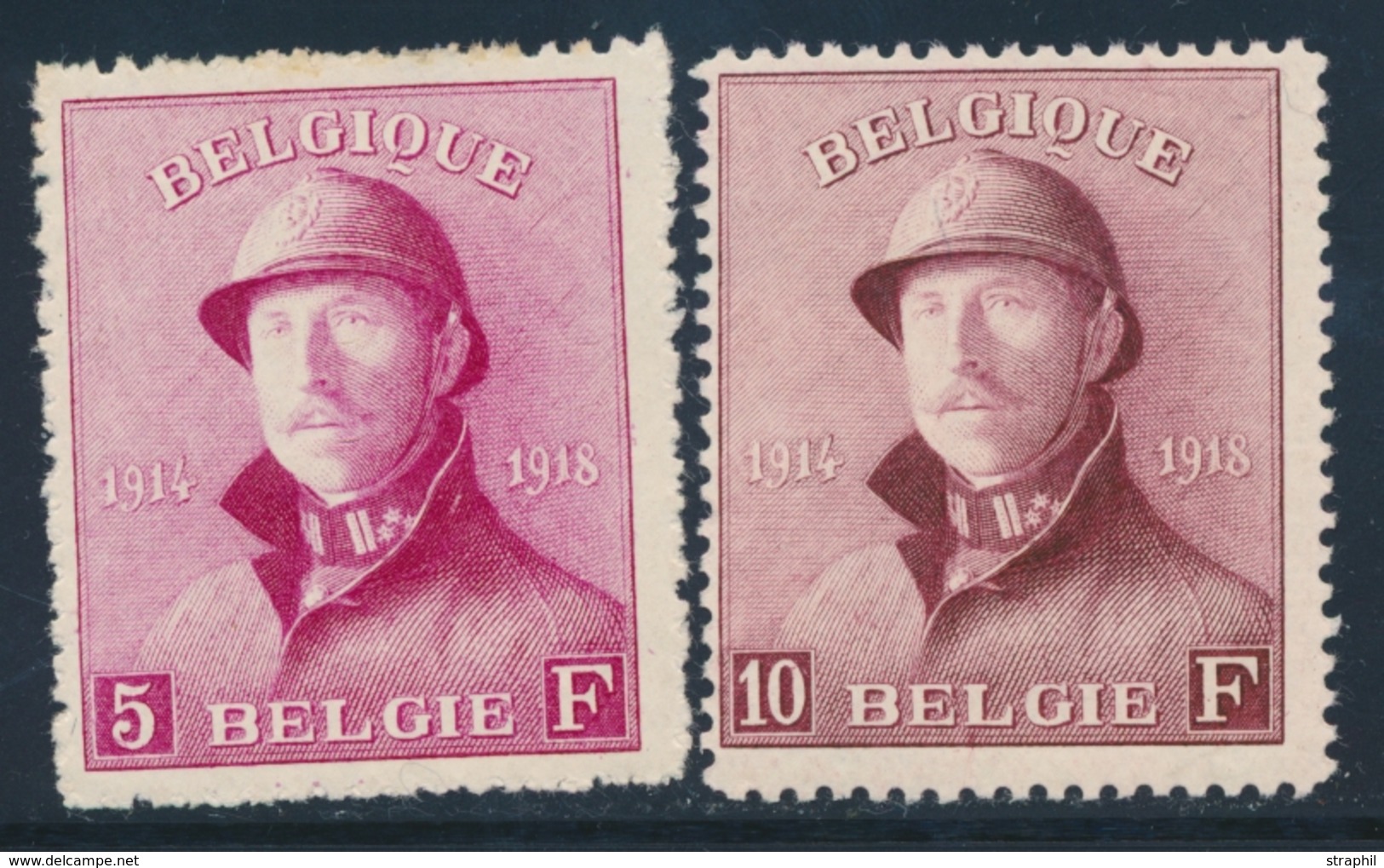 ** BELGIQUE - ** - N°177/78 - Les 2 Val - TB - 1849 Schulterklappen