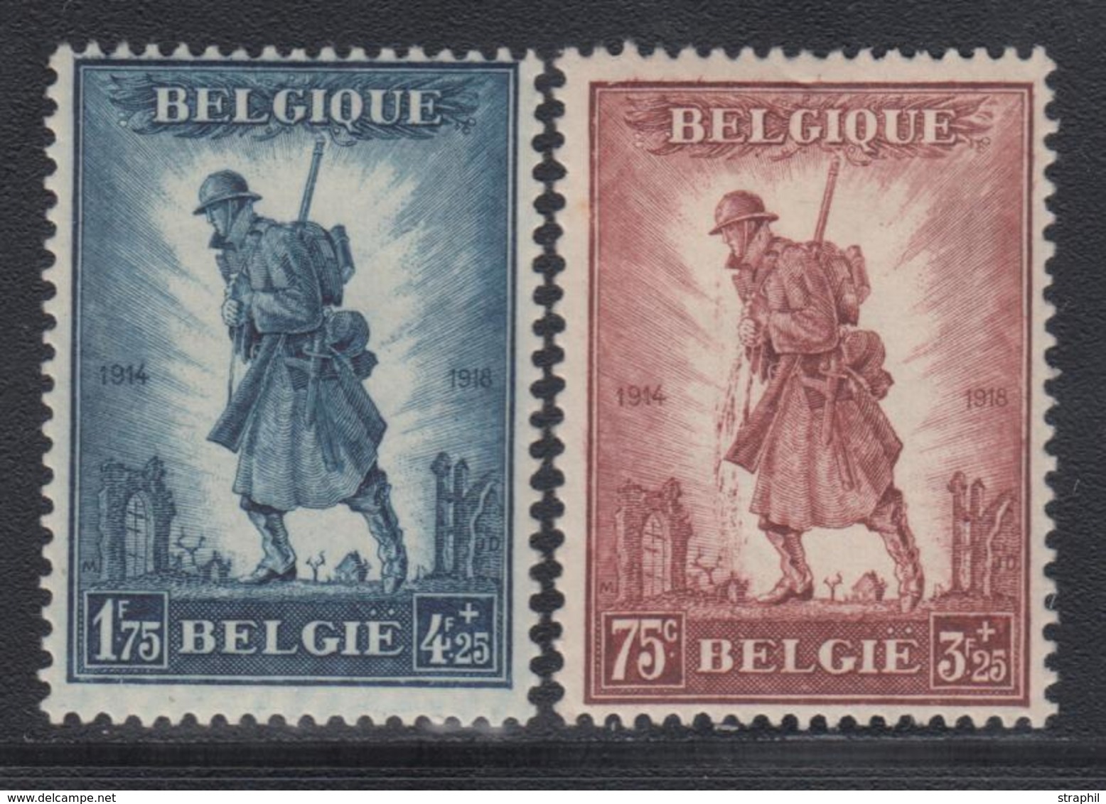 * BELGIQUE - * - N°351/52 - Infanterie -TB - 1849 Schulterklappen