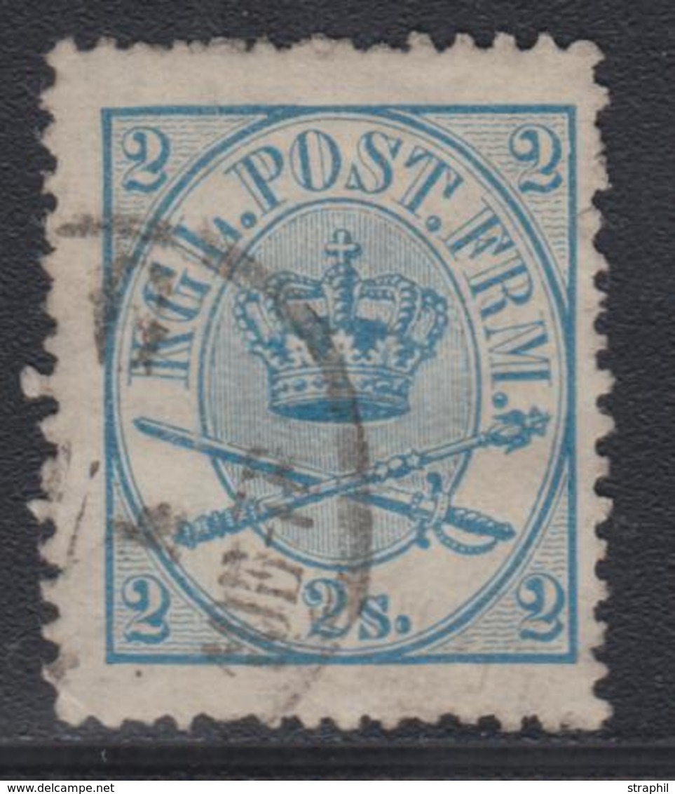 O DANEMARK - O - N°11 - 2s Bleu - Dentelure Irrégulière - TB - Used Stamps
